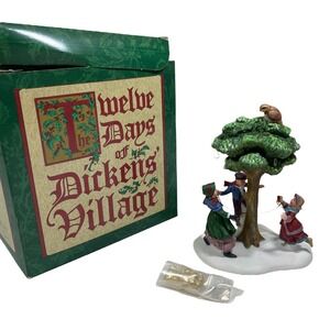 Dept 56 Dickens Village Series 12 Days Christmas A PARTRIDGE IN A PEAR TREE READ
